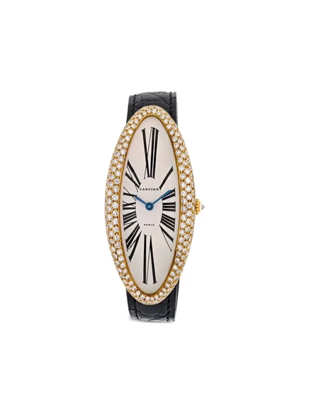 Женские часы Cartier Baignoire 52 мм, белый циферблат