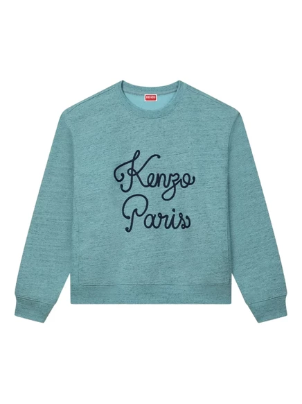 Толстовка с вышитым логотипом Kenzo Paris Chainstitch blue