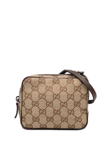 Сумка через плечо Gucci GG Canvas 2000–2015, коричневая