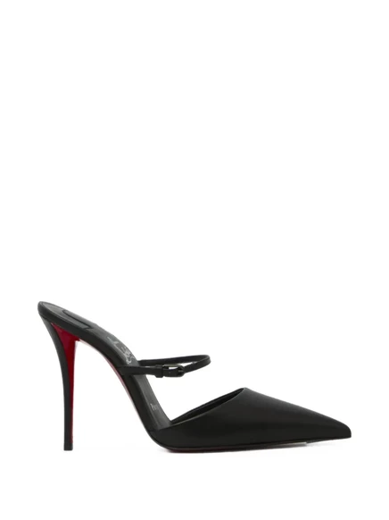 Женские мюли Christian Louboutin Milena на каблуке, чёрные