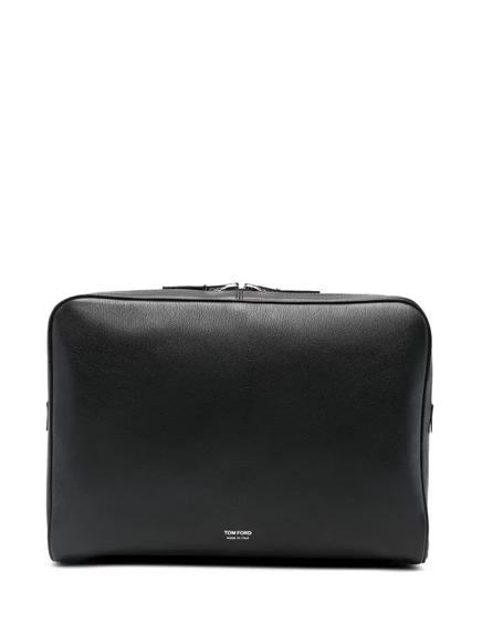 Мужской портфель Tom Ford на молнии, черный