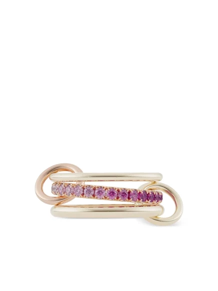 Женское кольцо Spinelli Kilcollin Petunia 18K золото с сапфирами
