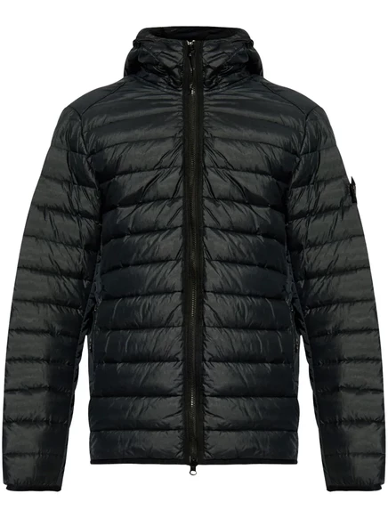 Мужская пуховая куртка Stone Island, темно-синяя