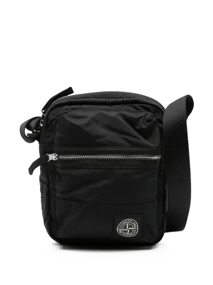 Мужская сумка-мессенджер Stone Island Compass-patch, черная