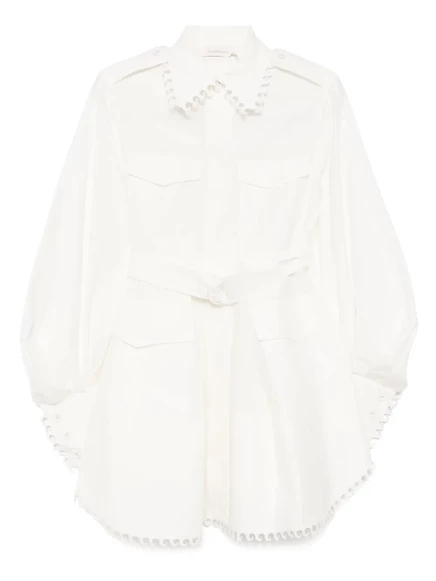 Женское мини-платье Zimmermann Mini Illuminate, айвори
