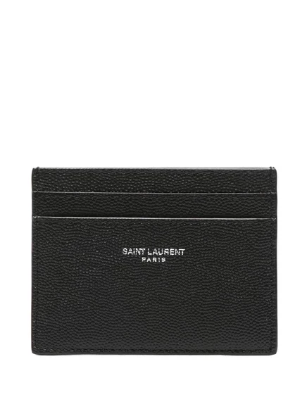 Держатель для карточек с логотипом Saint Laurent black