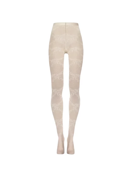 Женские кружевные колготки Wolford, нейтральных оттенков