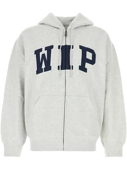 Унисекс худи Carhartt WIP на молнии, светло-серое