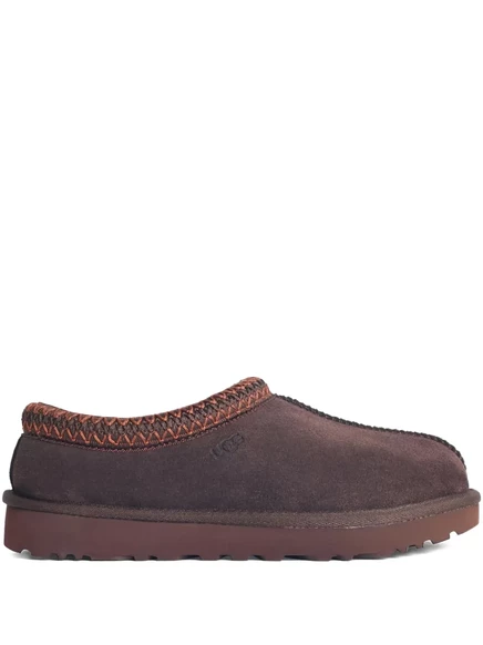 Женские тапочки Ugg Tasman II замшевые с овчиной, коричневые