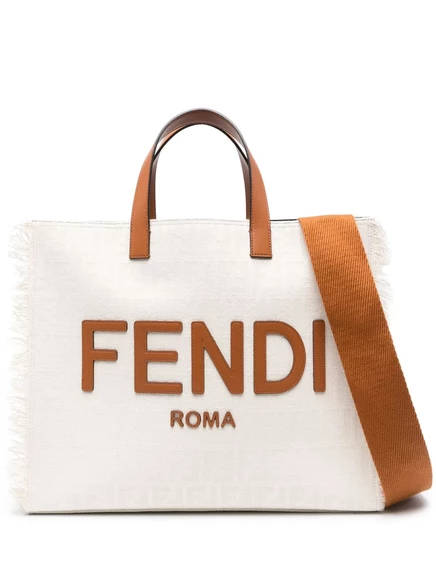 Мужская сумка-шопер Fendi, нейтральных оттенков