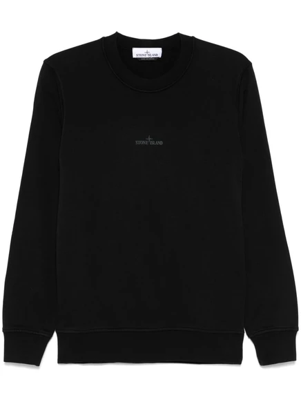 Толстовка с логотипом Stone Island black