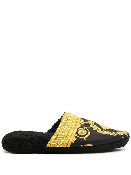 Мужские тапочки Versace I Love Baroque, черные