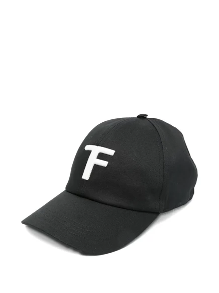 Мужская хлопковая кепка Tom Ford, черная