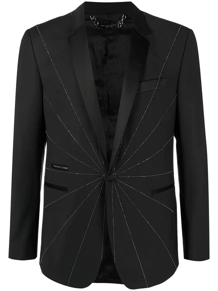 Мужской пиджак Philipp Plein с кристаллами, черный