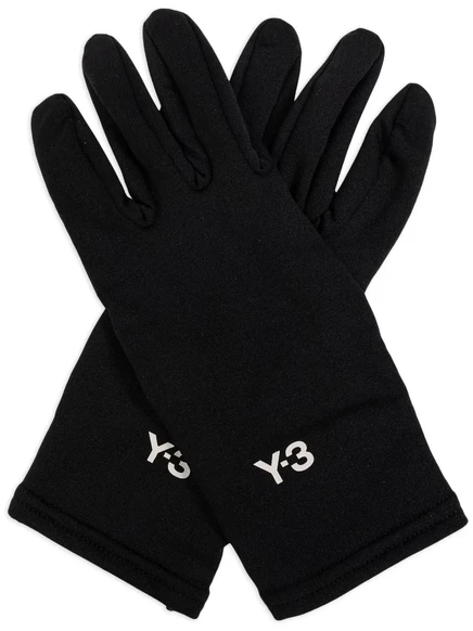 Унисекс перчатки Y-3 с логотипом, черные