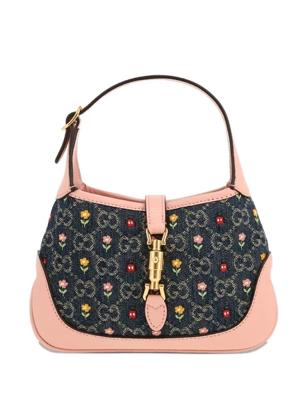Женская сумка Gucci Pre-Owned Jackie мини, розовая