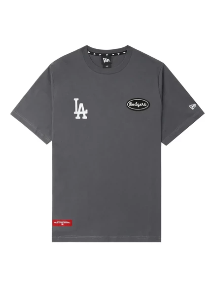Мужская футболка New Era Cap с логотипом LA Dodgers, серая
