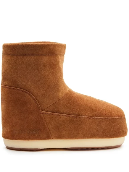 Унисекс ботинки Moon Boot Icon Low из замши, коричневые