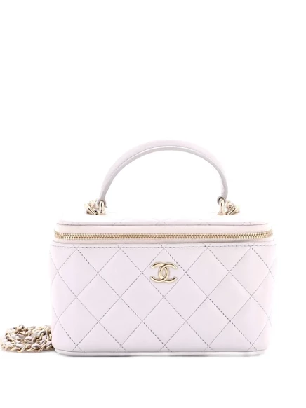 Женская сумка-кроссбоди CHANEL Pre-Owned Vanity Case, серая