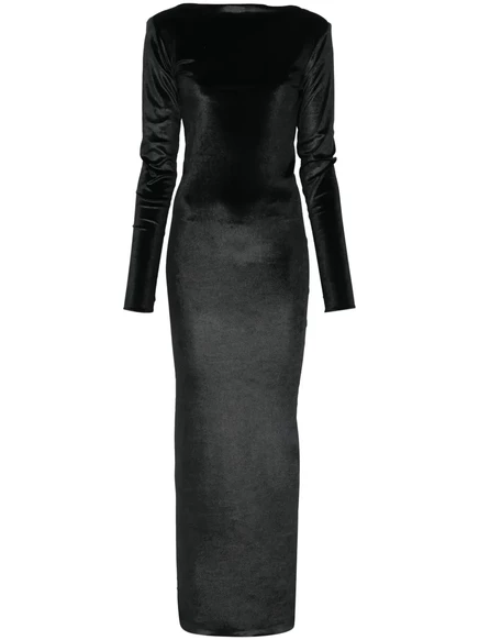 Бархатное макси-платье от Atu Body Couture black