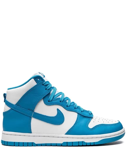Кроссовки Nike Dunk High «Laser Blue», сине-белые