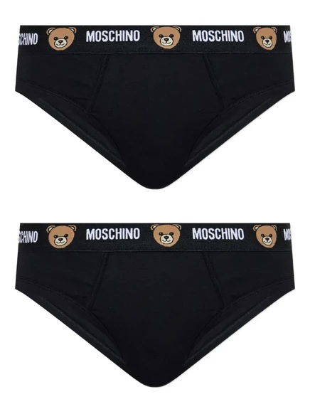 Мужские трусы-брифы Moschino 2 шт., черные