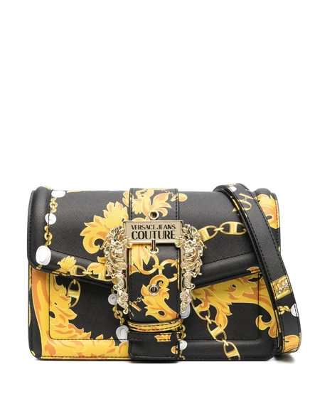 Сумка-портфель Versace Jeans Couture с принтом в стиле барокко black