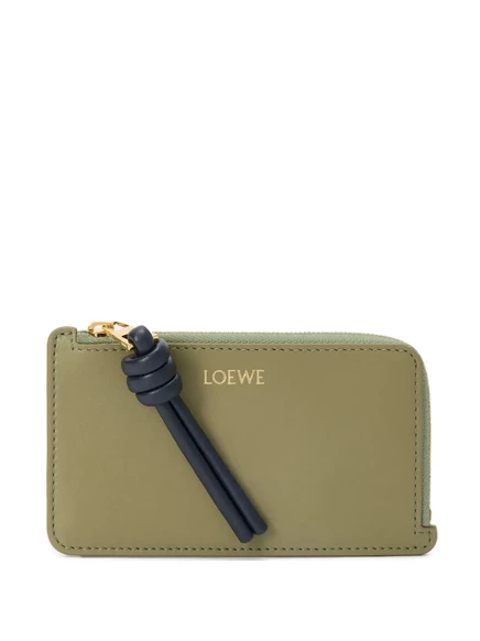 Женский кошелек Loewe Knot на молнии, эвкалиптовый