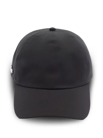 Кепка Lacoste водоотталкивающая с кристаллом логотипа, черная