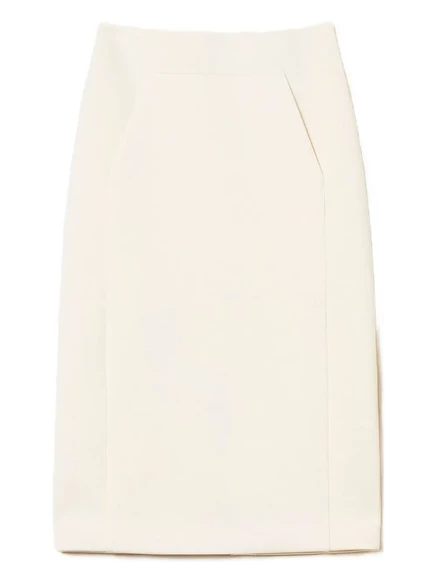 Юбка миди TWINSET с накладными карманами white