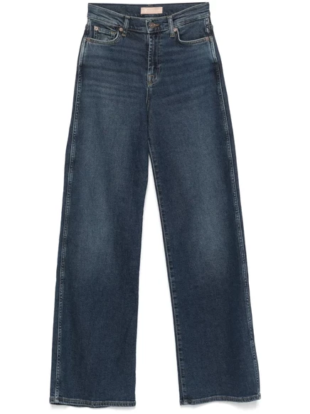 Женские джинсы 7 For All Mankind Lotta прямого кроя, синие