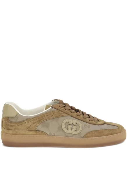 Мужские кроссовки Gucci G74 из замши, коричневые