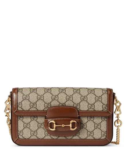Сумка через плечо Gucci mini Horsebit 1955 года выпуска neutrals