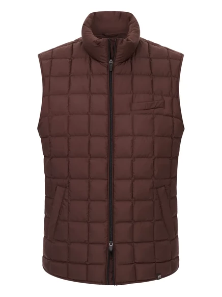 Стеганый жилет из гусиного пуха Boggi Milano brown