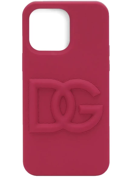 Женский чехол Dolce&Gabbana iPhone 14 Pro Max, малиновый