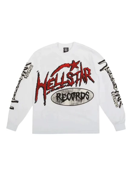 Мужская футболка Hellstar с принтом, белая