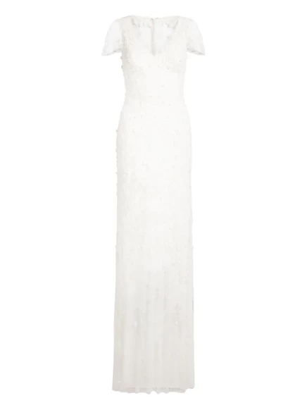 Женское кружевное макси‑платье Jenny Packham Sweet Juliet, белое