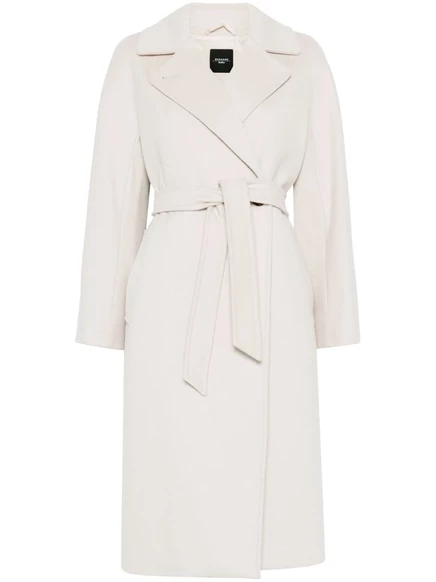 Женское пальто Weekend Max Mara Resina двубортное, слоновая кость