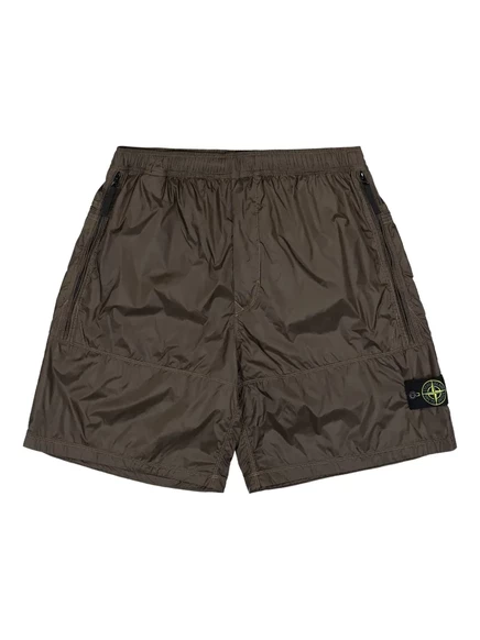Мужские бермуды Stone Island на резинке, оливковые