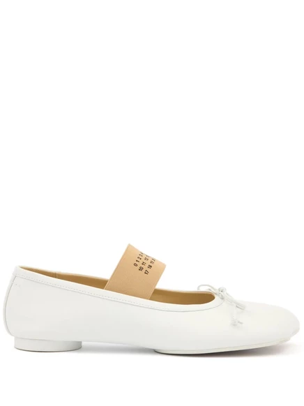 Анатомическая обувь для балерин MM6 Maison Margiela white