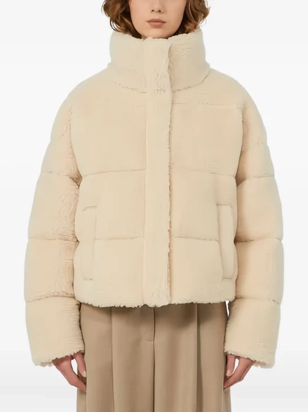 Женская стёганая куртка Weekend Max Mara Alfredo, айвори