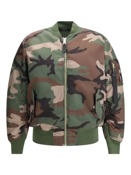 Мужская бомбер-куртка Alpha Industries с карманами, камуфляж