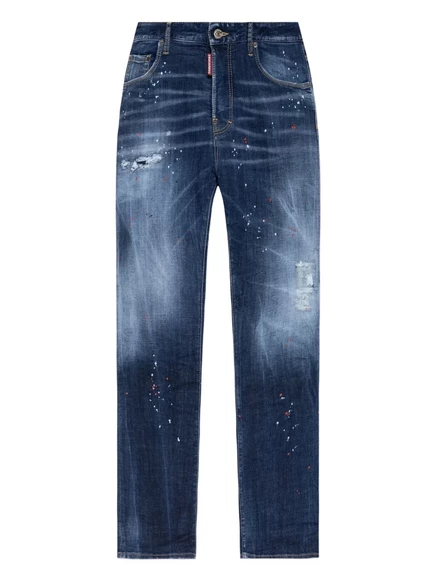 Мужские зауженные джинсы DSquared2, темно-синие
