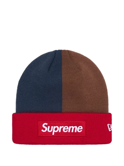 Унисекс шапка Supreme x New Era Box Logo, темно-синяя