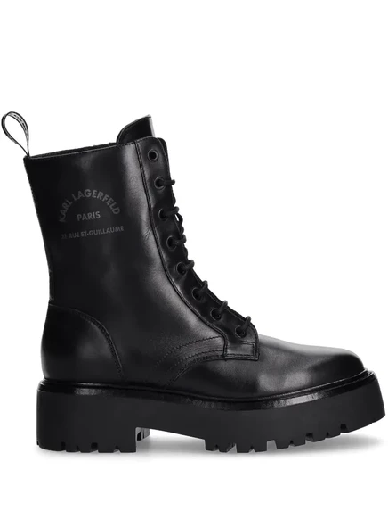 Армейские ботинки с логотипом Karl Lagerfeld black