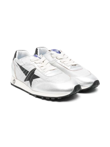 Кроссовки для марафонского бега Golden Goose Kids silver