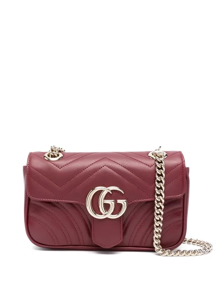 Сумка через плечо Gucci mini GG Marmont red