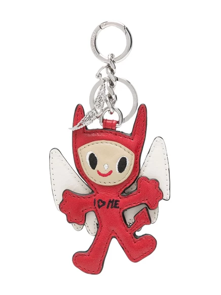 Женский кожаный брелок Zadig & Voltaire Happy Devil, красный
