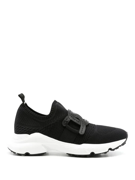 Женские слипоны Tod's с цепочкой, черные