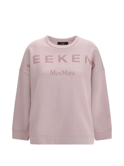 Женский свитшот Weekend Max Mara с логотипом, светло-розовый